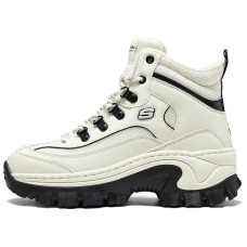 Skechers Street Anti-Slip Wear-Resistant High-Top Casual Shoes Women's White Черно-белый, 39