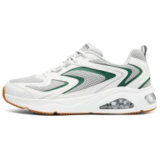 Skechers Wear-resistant And Lightweight Low-Top Casual Running Shoes Men's White Gray White gray, 39.5