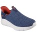 Skechers Slip Ins Anti-Slip Wear-Resistant Low-Top Casual Shoes Men's Marine Blue Синий, 39.5