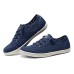 Skechers Cushioning Wear-Resistant Low-Top Casual Shoes Women's Blue White Синий, 35