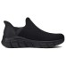 Skechers Go Walk Fle Slip-Ins Flash Technology Breathable Quick Dry Low-Top Casual Shoes Men's Black Черный, 41.5