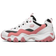 Skechers D'lites 2.0 Running Shoes White/Black/Pink Women's 36