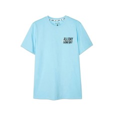 Skechers T-Shirt Unisex Misty Blue Голубой, M