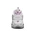 Skechers D'LITES 1.0 Cushioning Anti-Slip Wear-Resistant Breathability Low-Top Chunky Sneakers Women's White Purple 37.5
