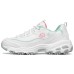 Skechers D'LITES 1.0 Cushioning Anti-Slip Wear-Resistant Breathability Low-Top Chunky Sneakers Women's White 35.5
