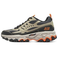 Skechers ARCH FIT AKHIDIME Cushioning Anti-Slip And Wear-Resistant Low-Top Casual Shoes Men's Gray Black 41.5