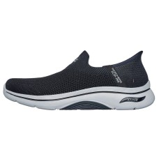 Skechers Go Walk Arch Fit Slip Resistant And Breathable Low Top Casual Shoes Men's Black Черный, 42