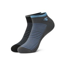 Skechers Ankle Socks Unisex 2 Pack 2 Pack (Gray/Black/043V), S