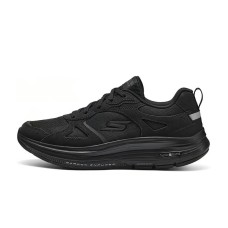 Skechers Cushioned Wear-Resistant Water-Resistant Low-Top Casual Running Shoes Women's Black Черный, 38