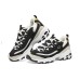 Skechers D'LITES 1.0 D'LITES Anti-Slip Wear-Resistant Low-Top Chunky Sneakers Women's Black White Черно-белый, 37
