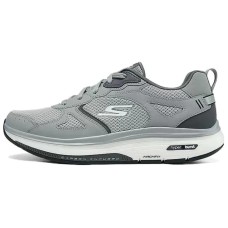 Skechers MEN'S GO WALK Cushioning Coverage Rebound Low-Top Casual Running Shoes Men's Gray Серый, 42
