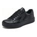 Skechers Cushioning Wear-Resistant Low-Top Skateboard Shoes Men's All Black Черный, 42.5