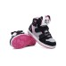 Skechers Girls Slip Resistant Cushioning High Top Skateboard Shoes Black Pink Teenagers 28.5