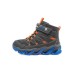 Skechers Mega Surge Abrasion Resistant Kids Lifestyle Shoes Black Blue Orange Teenagers 36