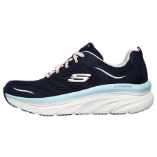 Skechers D'lux Walker Cushioning Anti-Slip And Wear-Resistant Support Low-Top Casual Shoes Women's Black Loose Fit 38
