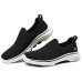Skechers GO WALK 7 Breathable Lightweight Low-Top Casual Shoes Women's Black White Черно-белый, 35