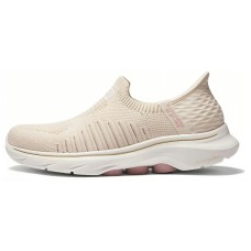 Skechers GO WALK 7 Hands Free Slip Ins Cushioning And Breathable Low Top Casual Shoes Women's Beige Pink White Beige Pink White, 39