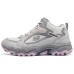 Skechers Anti-Slip Wear-Resistant Mid-Top Trekking Shoes Women's Gray Pink Gray Pink, 36.5