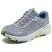 Skechers WOMEN'S GO Series Rebound Low-Top Running Shoes Women's Gray Blue Gray Blue, 37.5