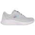 Skechers Anti-Slip Wear-Resistant Low-Top Casual Shoes Women's Gray Gray/Blue/Purple, 37