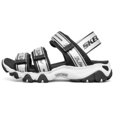 Skechers D'Lites 2.0 Sandals 'Black White' Women's 35