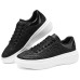Skechers Court Classics Abrasion Resistant Breathable Support Low Top Skateboard Shoes Women's Black White Черно-белый, 35