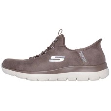 Skechers Slip Ins Slip Resistant Low Top Casual Shoes Women's Brown Коричневый, 38