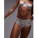 ARKET lace hipster brief with scalloped edge in white Белый, XS - US 2