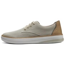 Skechers Anti Slip Wear Resistant Low Top Casual Shoes Men's Khaki Зеленый, 41.5