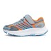 Skechers Wear-Resistant Breathable Slip-Resistant Casual Shoes Gray Orange Kids' Gray Orange, 32