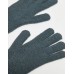 Topshop Gabriella ribbed long gloves in grey marl Серо-черный