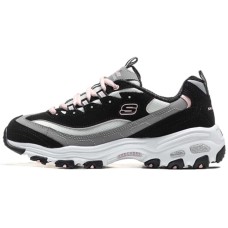 Skechers D'Lites 1.0 Chunky Sneakers Women's Low Top Black/Gray 36.5