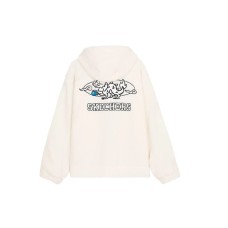Skechers New Year Velvet-feel Coat Unisex Cream Beige White Cream Beige/00NA, XL