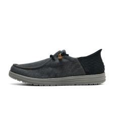 Skechers Slip Ins Anti-Slip Wear-Resistant Low-Top Canvas Shoes Men's Black Черный, 41
