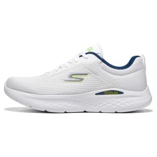 Skechers Go Run Lite Anti Slip Wear Resistant Low Top Running Shoes Men's White Yellow 41