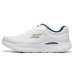 Skechers Go Run Lite Anti Slip Wear Resistant Low Top Running Shoes Men's White Yellow 41
