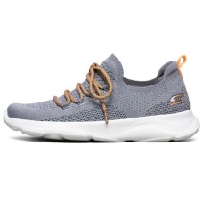 Skechers Bobs Surge Sports Shoes Gray/White/Orange Women's 35