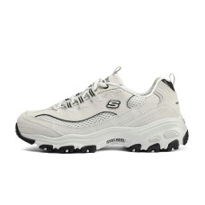 Skechers D'LITES 1.0 Cushioned Wear-Resistant Breathable Low-Top Chunky Sneakers Women's Серый, 36