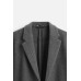 Пальто из смесовой шерсти ZARA Серый, XS