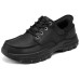 Skechers SKECHERS MENS USA Slip-Resistant Breathable Low-Top Casual Shoes Men's Black Черный, 45