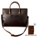 Simple&nature Cow Leather Handbag Shoulder Bag Crossbody Bag Briefcase Medium Size Men's Dark Brown Коричневый