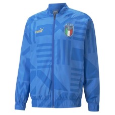 Puma Figc Home Prematch Full Zip Soccer Jacket Mens Blue Casual Athletic Outerwe XL