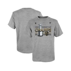 Preschool Boys and Girls Heather Gray Vegas Golden Knights 2023 Stanley Cup Champions Locker Room T-shirt Серый, 7