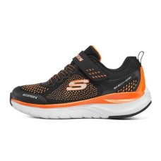 Skechers Ultra Groove Slip Resistant Cushioning Abrasion Resistant Kids Lifestyle Shoes Black Orange Teenagers 35