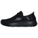 Skechers Go Walk Arch Fit Hands Free Slip-Ins Cushioning Wear-Resistant Low-Top Casual Shoes Men's Black Черный, 42.5
