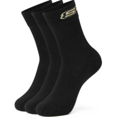 Skechers Mid Calf Socks Unisex 3 Pack 3 Pack (Carbon Black), M