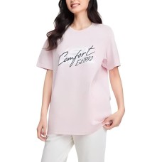 Skechers T Shirt Unisex Chalk Pink White Limestone Pink, S