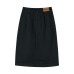 Skechers Yazhuan Series Denim Long Skirts Women's Carbon Black сажа, S