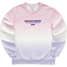 Skechers Sweatshirt Unisex Pink Purple Gradient Pink purple gradient, 2XL