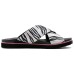 Skechers Rubber Sole Slide Slippers Women's Black White Черно-белый, 38